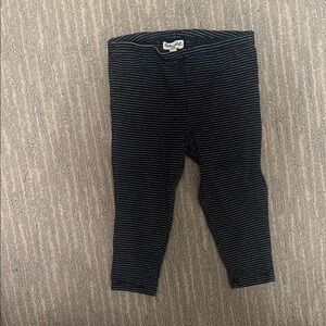 Splendid Kids navy and whiteGray Striped Leggings (6-12 months)